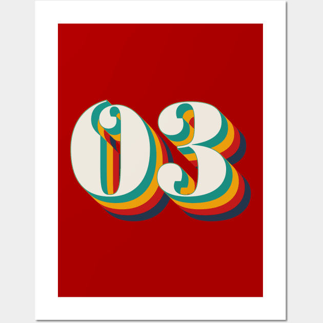 Number 3 Wall Art by n23tees